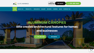 Elite Awnings and Canopies for Georgia and Nationwide - awning supplier