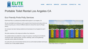 Portable Toilet Rental Los Angeles CA - Elite Porta Potty - portable toilet supplier
