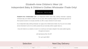 Elizabeth-Anne Childrenswear, Independent Baby Clothes Wholesaler. - baby clothes supplier
