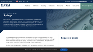High-Quality Custom Springs - elyria-spring - custom spring supplier