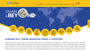 EOT Crane Manufacturer & Supplier in Saudi Arabia - ElectroMech - overhead crane supplier