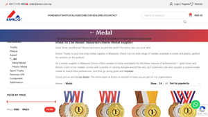 #1 Custom Made Medal Supplier Malaysia | Emico Trophy - medal supplier