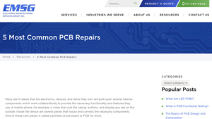 The 5 Most Common Printed Circuit Board (PCB) Repairs - EMSG - electronic board repair
