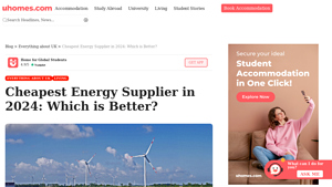 List of Cheapest Energy Supplier in the UK (2024) | uhomes.com - cheapest energy supplier