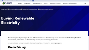 Buying Renewable Electricity - Department of Energy - green energy supplier