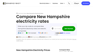 Compare New Hampshire ‍electricity rates - EnergyBot - nh electric supplier rates
