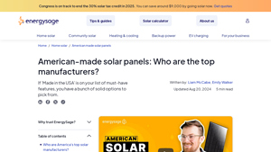 American-made solar panels: Who are the top manufacturers? - solar panel supplier