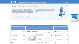 ENF List of Solar Companies and Products - Including Solar Panel and ... - solar energy equipment supplier