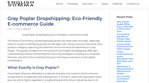 Gray Poplar Dropshipping: Eco-Friendly E-commerce Guide - gray poplar supplier