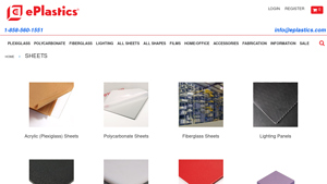 Huge Selection of Plastic Sheets In Stock & Cut-to-Size from ePlastics.com - plastic sheet supplier