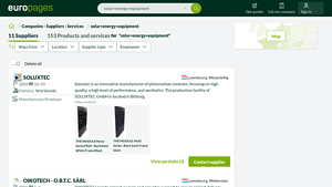 solar energy equipment Luxembourg | B2B companies and suppliers - europages - solar energy equipment supplier