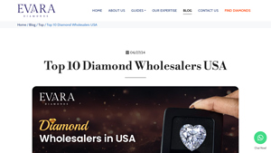 Top 10 Diamond Wholesalers USA - evaradiamonds.net - diamond suppliers