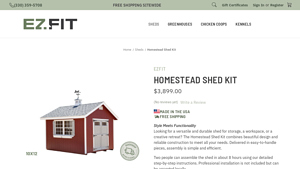 Homestead Shed Kit | EZFIT Sheds - homestead supplier sheds