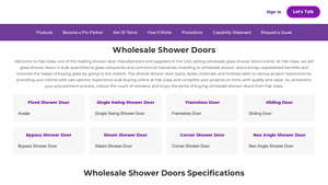 Wholesale Shower Door Manufacturers and Suppliers - Get Quote - shower door supplier