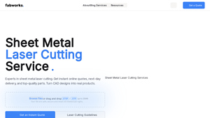 Sheet Metal Laser Cutting Services | Fabworks - laser cutter service
