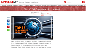 Top 15 Oil Companies in the World - Facts.net - biggest oil supplier in the world