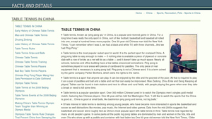 TABLE TENNIS IN CHINA | Facts and Details - pingpong table supplier china