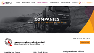Fahed Group of Companies in Doha, Qatar - truck supplier
