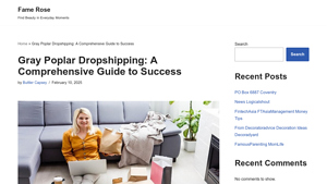 Gray Poplar Dropshipping: A Comprehensive Guide to Success - Fame Rose - gray poplar supplier