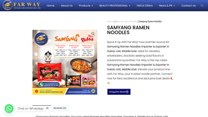 Samyang Ramen Noodles - Far Way - ramen noodles supplier