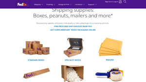 Shipping Supplies: Boxes, Peanuts, Mailers & More | FedEx - package supplier