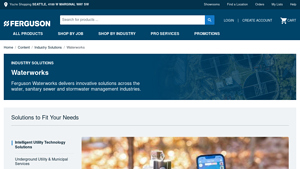Waterworks Products, Pipe Supply, Water Meters | Ferguson - water works equipment supplier