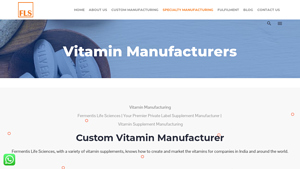 Best Vitamin Manufacturers in India | Fermentis Life Sciences - best vitamin supplier