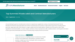 Top Gummies Private Label and Contract Manufacturers - gummy candy supplier