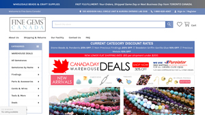 Fine Gems Canada - Wholesale Beads and Supplies - jewelry supplier