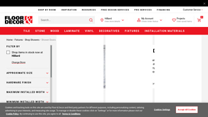 Shower Doors - Glass, Frameless, Sliding & More | Floor & Decor - shower door supplier