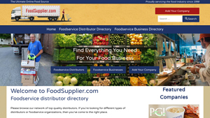 Welcome to FoodSupplier.com - food supplier