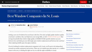 Best Window Companies In St. Louis, MO - Forbes Home - window supplier in st louis