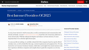 Best Internet Providers Of 2025 - Forbes Home - best internet supplier