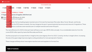 F1 Engine Manufacturers & Suppliers 2025 (Full List) - Formulapedia - formula 1 engine suppliers