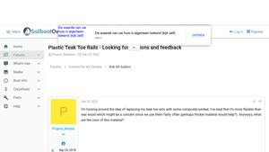 Plastic Teak Toe Rails - Looking for opinions and feedback - teak toe rail suppliers