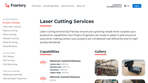 Laser Cutting Service UK | Scale Your Production with Fractory - laser cutter service