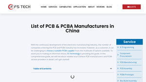 2025 Top China PCB Manufacturers & PCB Company List - FS Technology - china pcb supplier