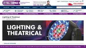 Stage Lighting & Theatrical Equipment | Full Compass Systems - stage lighting equipment supplier