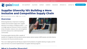 What is Supplier Diversity? Building an Inclusive and Competitive ... - diversity supplier