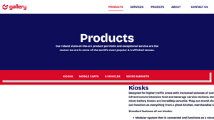 Products - Gallery Carts - food cart supplier