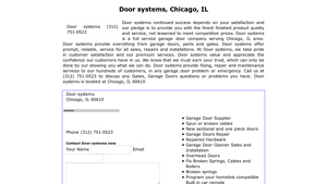 Door systems Chicago, IL - door supplier chicago