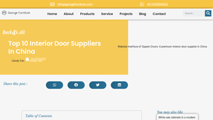 Top 10 Interior Door Suppliers In China - georgefurniture.com - interior door supplier china
