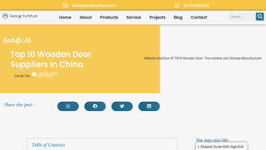 Top 10 Wooden Door Suppliers in China - georgefurniture.com - solid wood door supplier china