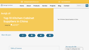 Top 10 Kitchen Cabinet Suppliers In China - georgefurniture.com - kitchen cabinet supplier china
