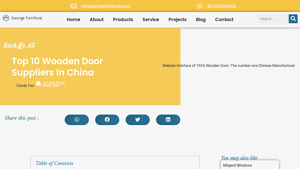 Top 10 Wooden Door Suppliers in China - georgefurniture.com - china wooden door supplier