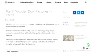 Top 14 Wooden Door Factories in China - George Intl - china wooden door supplier