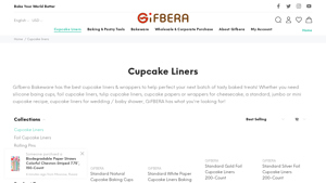 Cupcake Liners, Baking Cups Paper and Muffin Wrappers - Gifbera - cupcake liners supplier