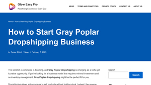 How to Start Gray Poplar Dropshipping Business - Glow Easy Pro - gray poplar supplier