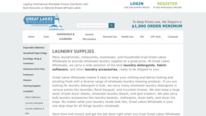 Wholesale Laundry at Great Lakes Wholesale - laundry detergent supplier