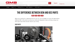 The Difference Between OEM and OES Parts | GMB Blog - original equipment supplier